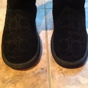 Coach suede boots